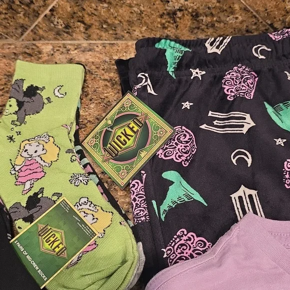 2 NWT Wicked Tee Shirt & Pajama Pant Sets - Picture 4 of 13